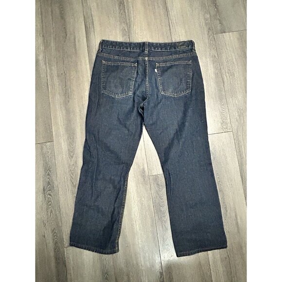 Levi’s Silver Tab Vtg Dark Wash Denim Jeans 34x28L Loose Boot - Picture 9 of 10